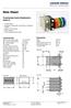 Data Sheet. Thumbwheel Switch Multiswitch, Series D. Dimensions