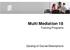 Multi Mediation 18 Training Programs. Catalog of Course Descriptions