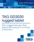 TAG GD3030 rugged tablet