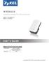 WRE6606. User s Guide. Quick Start Guide. Dual-Band Wireless AC1300 Access Point. Default Login Details. Version 1.00 (ABDU.0) Edition 1, 10/2016