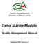 Camp Marine Module. Quality Management Manual. Published APRIL 2015 (rev.1)