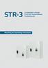 STR-3 STANDARD 3-PHASE 230 VAC TRANSFORMER CONTROLLER. Mounting and operating instructions