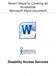 Seven Steps to Creating an Accessible Microsoft Word document