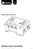Instruction manual. NetConnect Amplifier. S7 NetConnect Hi-Res Zone Amplifier SN1210
