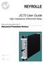 REYROLLE. 2C73 User Guide. High Impedance Differential Relay. Advanced Protection Devices. relay monitoring systems pty ltd. User Guide.