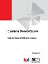 Camera Demo Guide. Show the Value of KCM Series Cameras. Ver. 2012/02/16