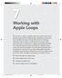 Working with Apple Loops