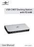 USB-C MST Docking Station with PD 60W. User Manual DSH-410C3