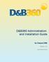 D&B360 Administration and Installation Guide