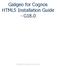 Galigeo for Cognos HTML5 Installation Guide - G18.0