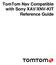 TomTom Nav Compatible with Sony XAV/XNV-KIT Reference Guide