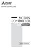 MOTION CONTROLLERS. MT Developer2 Version 1