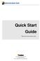 Quick Start Guide. Takes only a few minutes to read S. De Anza Blvd., Suite #106 San Jose, CA Phone: (408) Fax: (408)