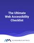 The Ultimate Web Accessibility Checklist