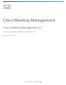 Cisco Meeting Management