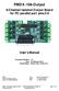 PMDX-108-Output. 8-Channel Isolated Output Board for PC parallel port pins 2-9. User s Manual