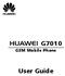 G7010. GSM Mobile Phone. User Guide