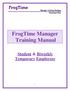 FrogTime Manager Training Manual