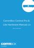 CommBox Control Pro & Lite Hardware Manual 1.0