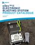 edev II ELECTRONIC BLASTING SYSTEM PRODUCT CATALOGUE