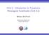 Unit 1 Introduction to Precalculus Rectangular Coordinates (Unit 1.1)