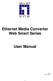 Ethernet Media Converter Web Smart Series. User Manual
