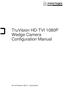 TruVision HD-TVI 1080P Wedge Camera Configuration Manual