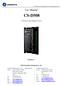 CS-D508. User Manual. Closed Loop Stepper Drive Leadshine Technology Co., Ltd. Revision 3.1