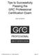Tips to Successfully Passing the GRC Professional Certification Exam