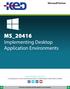 MS_ Implementing Desktop Application Environments.
