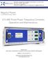 LF3-400 Three Phase Frequency Converter, Operation and Maintenance.