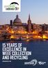 MALTA 15 YEARS OF EXCELLENCE IN WEEE COLLECTION AND RECYCLING