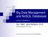 Big Data Management and NoSQL Databases