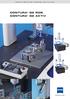 Industrial Measuring Technology from Carl Zeiss CONTURA CONTURA G2 RDS G2 AKTIV