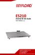 ES210. Animal & Vet Scale User s Manual (V1611) Anyload Transducer Co. Ltd