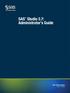 SAS Studio 3.7: Administrator s Guide
