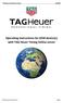 TAG Heuer Professional Timing Operating instructions for GSM device(s) with TAG Heuer Timing Online server