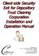 Client-side Security Exit for Depository Trust Clearing Corporation Installation and Operation Manual
