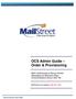 OCS Admin Guide Order & Provisioning. Web Conferencing & Secure Instant Messaging via Microsoft Office Communications Server 2007 R2