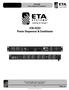 ETA-ECS3 Power Sequencer & Conditioner