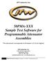50PMA-XXX Sample Test Software for Programmable Attenuator Assemblies