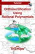Orthorectification Using Rational Polynomials