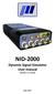 NID-2000 Dynamic Signal Simulator User manual (Version Draft)