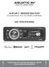 AQ-MP-5UBT-S - WATERPROOF MEDIA PLAYER USER / INSTALLATION MANUAL. for SiriusXM, Bluetooth, iphone, ipod, USB, MP3 and AM/FM Radio