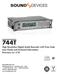 744T. High Resolution Digital Audio Recorder with Time Code User Guide and Technical Information firmware rev. 2.10