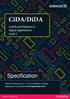 CiDA/DiDA. Certificate/Diploma in Digital Applications Level 1. Specification