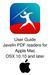 User Guide Javelin PDF readers for Apple Mac OSX and later