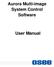 Aurora Multi-image System Control Software. User Manual