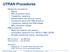 UTRAN Procedures. MM procedures -> see MM slides CM procedures -> see CM slides