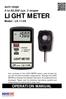 LIGHT METER OPERATION MANUAL. auto range 0 to 50,000 Lux, 3 ranges. Model : LX-113S